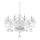 Ideal Lux - Ljuskrona i kristal med kedja NEGRESCO 10xE14/28W/230V diameter 85 cm genomskinlig