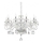 Ideal Lux - Ljuskrona i kristal med kedja NEGRESCO 8xE14/28W/230V diameter 73,5 cm genomskinlig