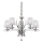 Ideal Lux - Ljuskrona i kristal med kedja PEGASO 5xE14/28W/230V diameter 72 cm skinande krom