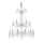 Ideal Lux - Ljuskrona i kristal med kedja REDENTORE 18xE14/40W/230V diameter 102 cm genomskinlig