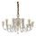 Ideal Lux - Ljuskrona i kristal med kedja STRAUSS 12xE14/40W/230V diameter 84,5 cm mässing