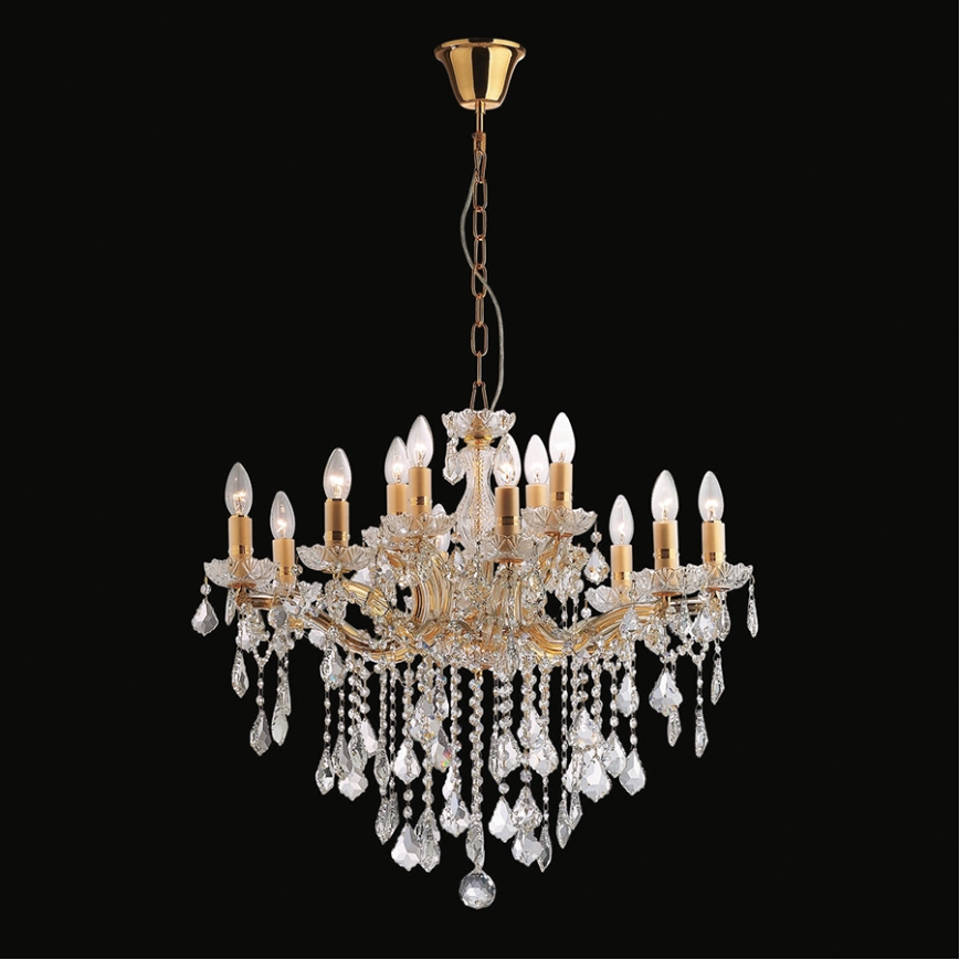 Ideal Lux - Ljuskrona med kedja 12xE14/40W/230V guld