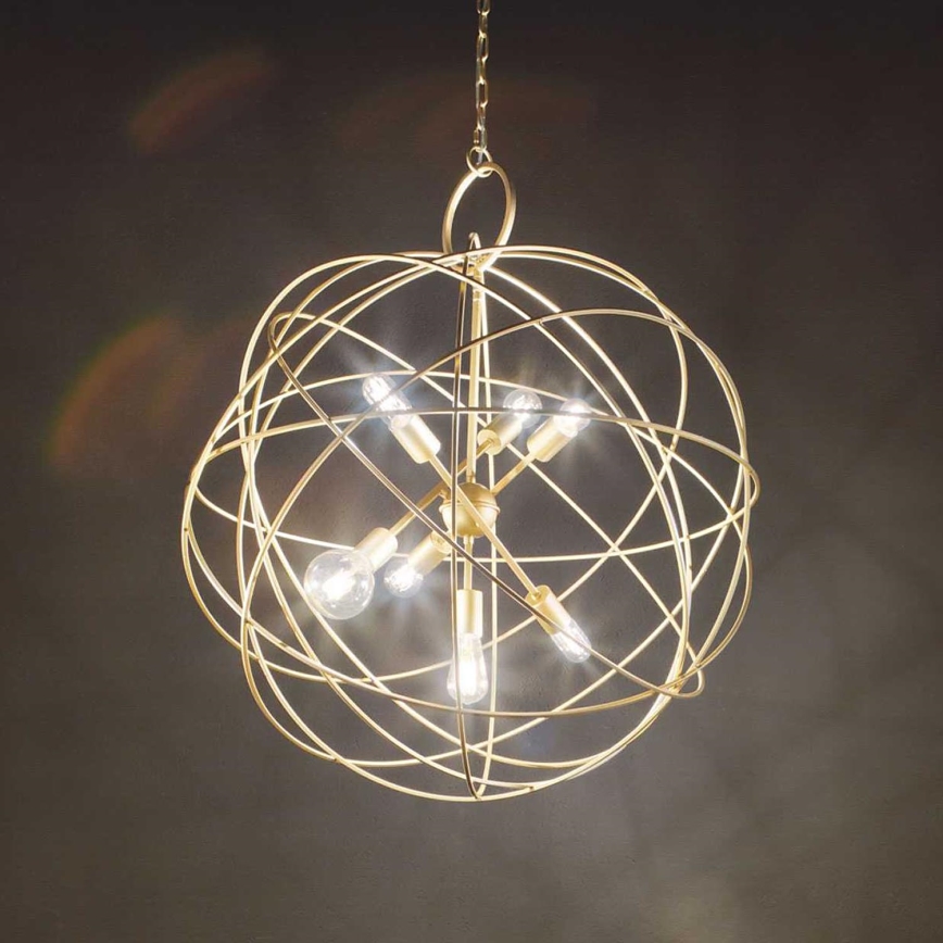 Ideal Lux - Ljuskrona med kedja KONSE 7xE27/60W/230V