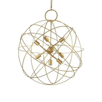 Ideal Lux - Ljuskrona med kedja KONSE 7xE27/60W/230V