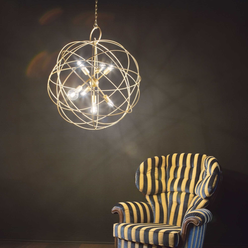 Ideal Lux - Ljuskrona med kedja KONSE 7xE27/60W/230V