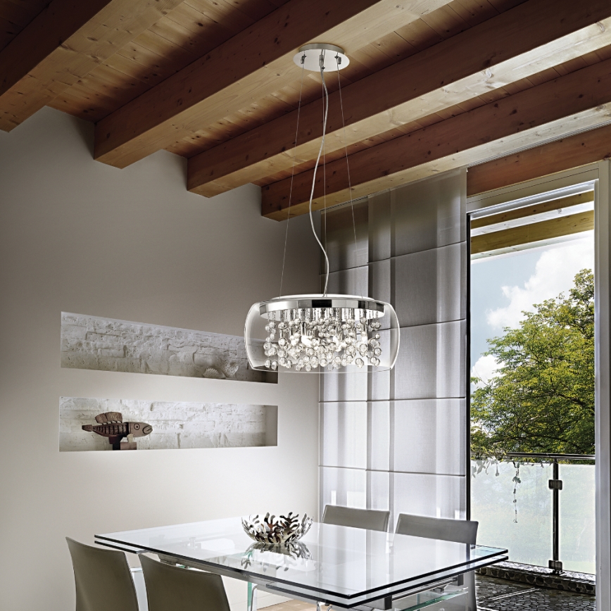 Ideal Lux - Ljuskrona med snöre 8xG9/40W/230V