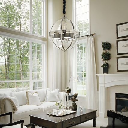Ideal Lux - Ljuskrona med snöre WORLD 4xE14/40W/230V