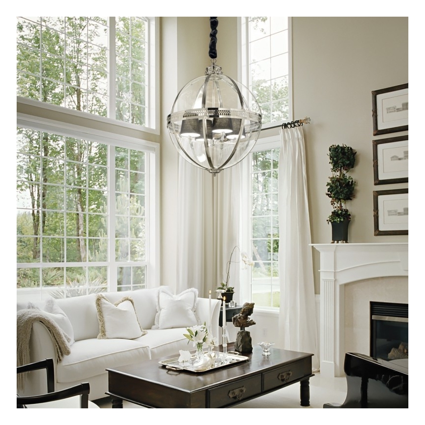 Ideal Lux - Ljuskrona med snöre WORLD 4xE14/40W/230V