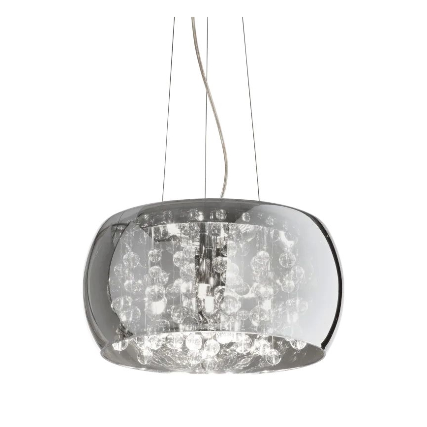 Ideal Lux - Ljuskrona med textilsladd AUDI 5xG9/40W/230V rökig