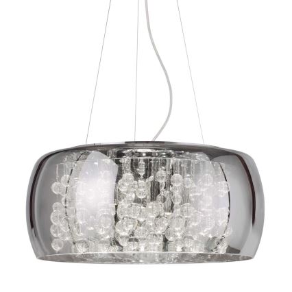 Ideal Lux – Ljuskrona med textilsladd AUDI 8×G9/40W/230V