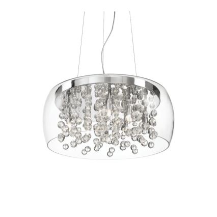 Ideal Lux – Ljuskrona med textilsladd AUDI 8×G9/40W/230V