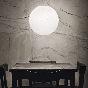 Ideal Lux - Ljuskrona med textilsladd CARTA 1xE27/25W/230V diameter 30 cm vit
