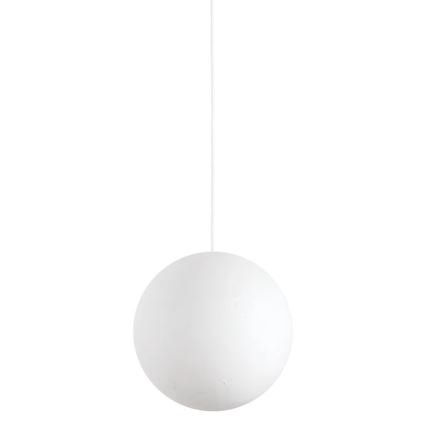 Ideal Lux - Ljuskrona med textilsladd CARTA 1xE27/25W/230V diameter 30 cm vit