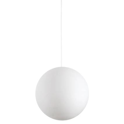 Ideal Lux - Ljuskrona med textilsladd CARTA 1xE27/25W/230V diameter 40 cm vit