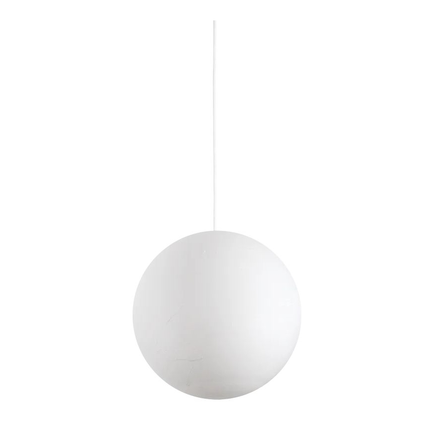 Ideal Lux - Ljuskrona med textilsladd CARTA 1xE27/25W/230V diameter 40 cm vit