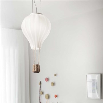 Ideal Lux - Ljuskrona med textilsladd DREAM BIG 1xE27/42W/230V diameter 30 cm