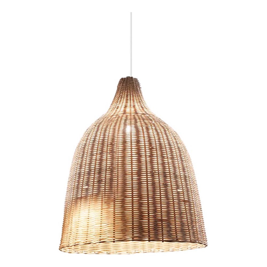 Ideal Lux - Ljuskrona med textilsladd HAUNT 1xE27/60W/230V diameter 35 cm beige