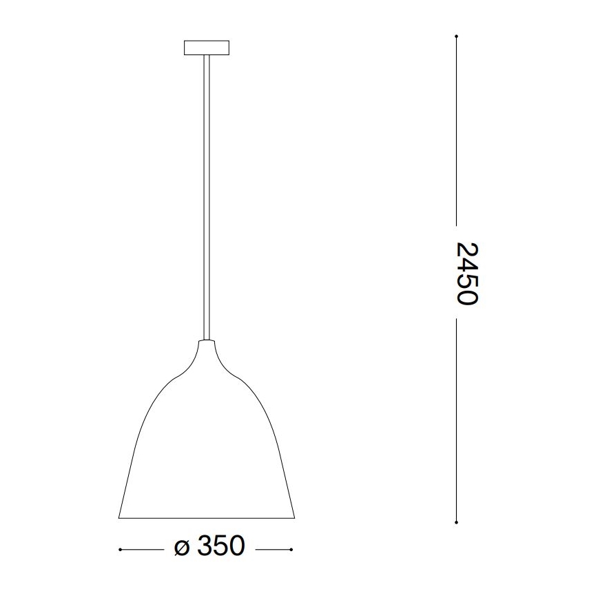 Ideal Lux - Ljuskrona med textilsladd HAUNT 1xE27/60W/230V diameter 35 cm beige