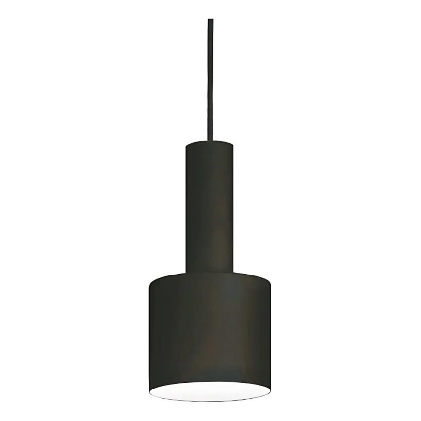 Ideal Lux - Ljuskrona med textilsladd HOLLY 1xE27/60W/230V diameter 12 cm svart