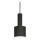 Ideal Lux - Ljuskrona med textilsladd HOLLY 1xE27/60W/230V diameter 12 cm svart