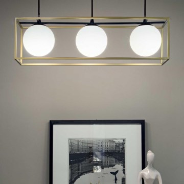 Ideal Lux - Ljuskrona med textilsladd LINGOTTO 3xE14/28W/230V