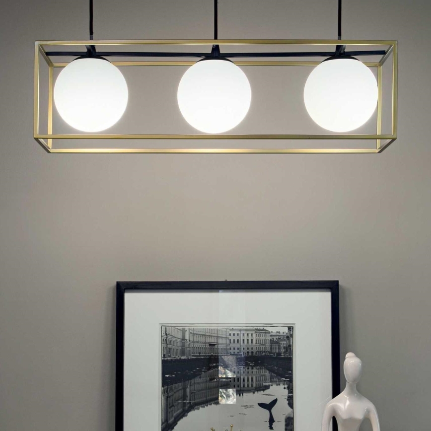 Ideal Lux - Ljuskrona med textilsladd LINGOTTO 3xE14/28W/230V