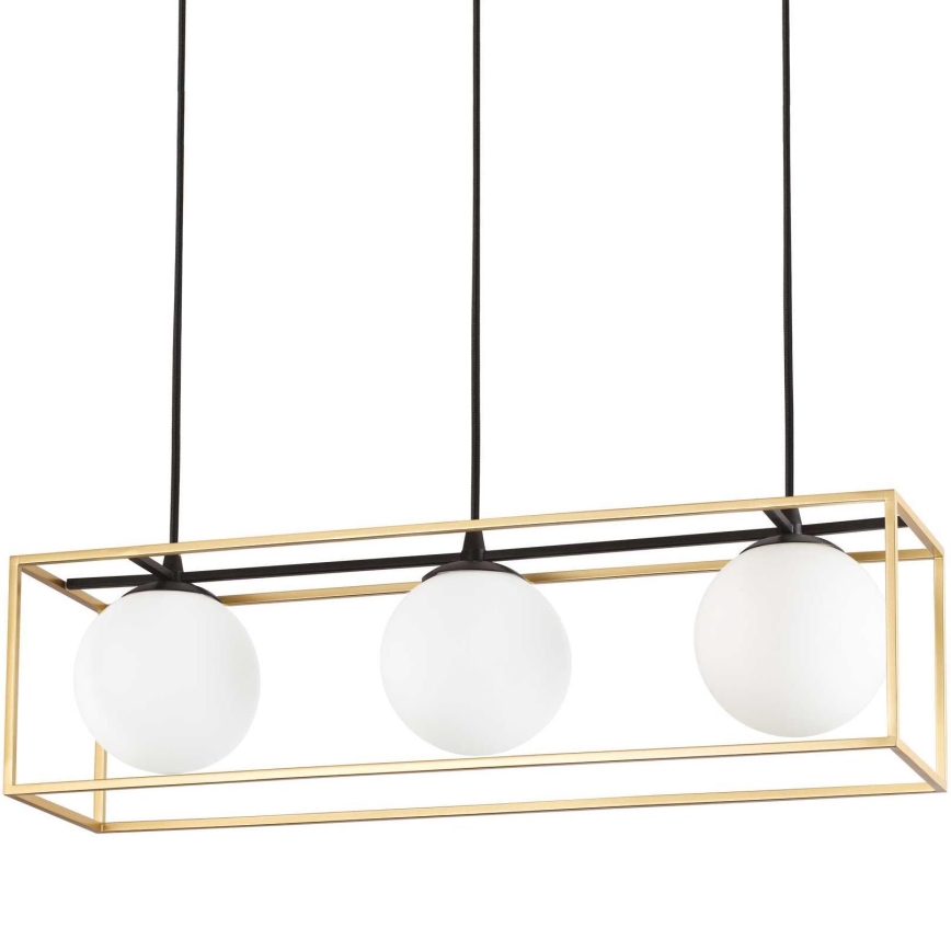 Ideal Lux - Ljuskrona med textilsladd LINGOTTO 3xE14/28W/230V