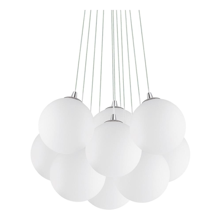 Ideal Lux - Ljuskrona med textilsladd MAPA 11xE14/40W/230V