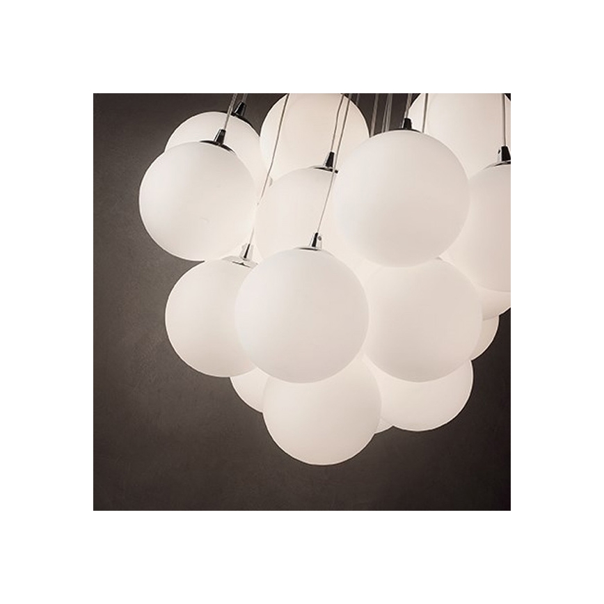 Ideal Lux - Ljuskrona med textilsladd MAPA 11xE14/40W/230V