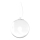 Ideal Lux - Ljuskrona med textilsladd MAPA 1xE27/42W/230V diameter 30 cm genomskinlig