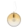 Ideal Lux - Ljuskrona med textilsladd MAPA 1xE27/42W/230V diameter 30 cm guld/rökig
