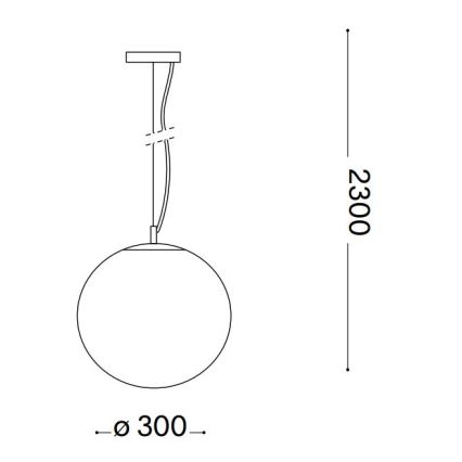 Ideal Lux - Ljuskrona med textilsladd MAPA 1xE27/42W/230V diameter 30 cm guld/rökig