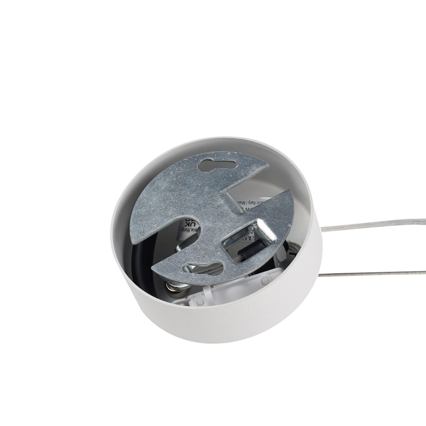 Ideal Lux - Ljuskrona med textilsladd MAPA 1xE27/60W/230V vit