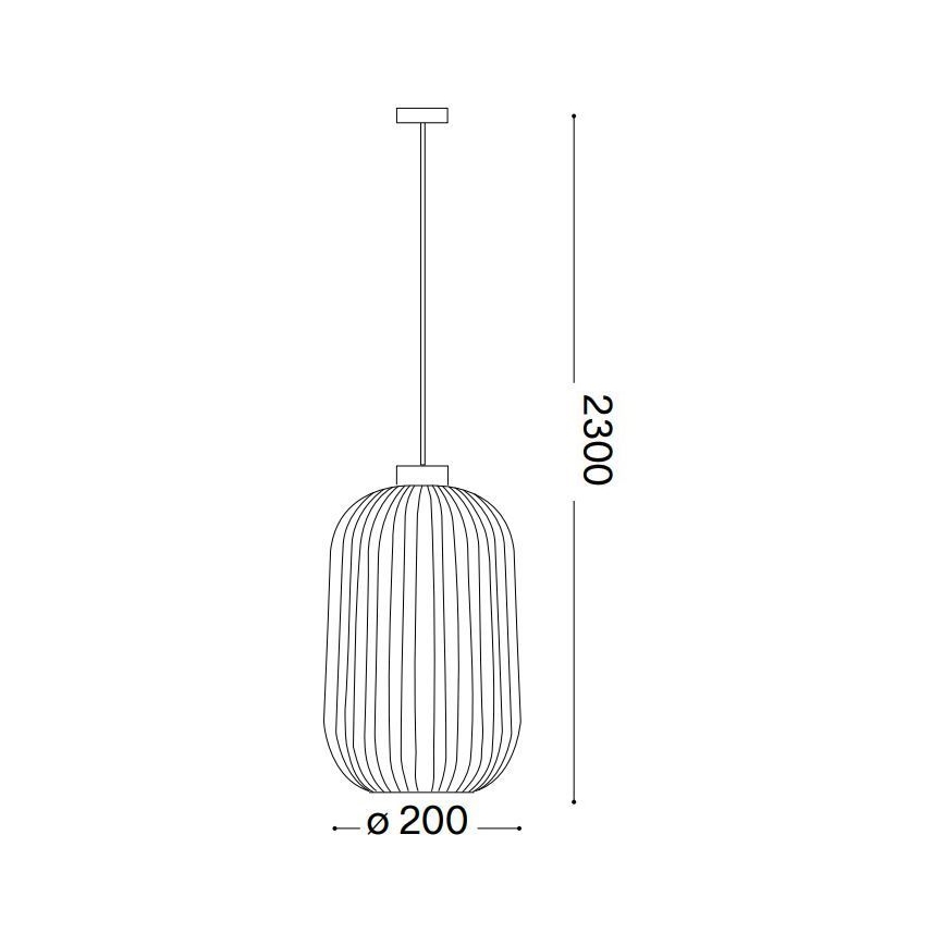 Ideal Lux - Ljuskrona med textilsladd MINT 1xE27/60W/230V diameter 20 cm grön