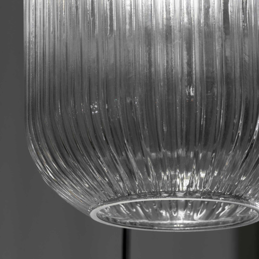 Ideal Lux - Ljuskrona med textilsladd MINT 1xE27/60W/230V diameter 24 cm genomskinlig