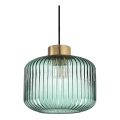 Ideal Lux - Ljuskrona med textilsladd MINT 1xE27/60W/230V diameter 24 cm grön