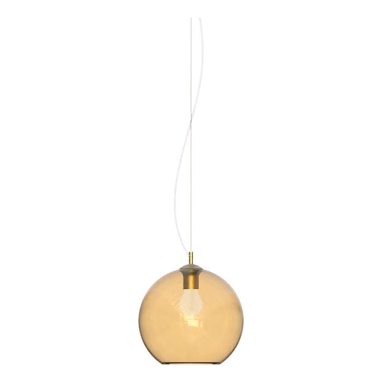 Ideal Lux - Ljuskrona med textilsladd NEMO 1xE27/42W/230V diameter 20 cm beige