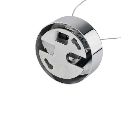 Ideal Lux - Ljuskrona med textilsladd NEMO 1xE27/42W/230V diameter 30 cm rökig