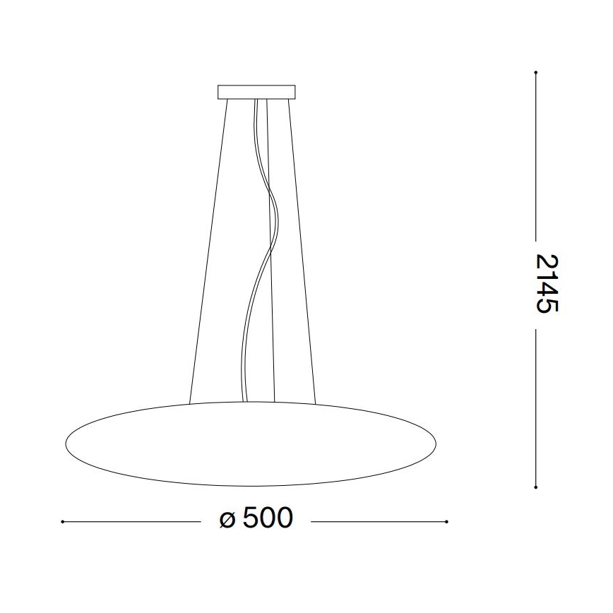 Ideal Lux - Ljuskrona med textilsladd SMARTIES 3xE27/42W/230V 50 cm