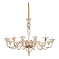 Ideal Lux - Ljuskrona på kedja BRIGITTA 12xE14/40W/230V diameter 120 cm mässing
