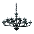 Ideal Lux - Ljuskrona på kedja CASANOVA 16xE14/40W/230V diameter 120 cm grå
