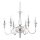 Ideal Lux - Ljuskrona på kedja DOGE 6xE14/40W/230V diameter 75 cm skinande krom