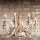 Ideal Lux - Ljuskrona på kedja FIRENZE 8xE14/40W/230V diameter 64 cm vit/guld