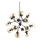 Ideal Lux - Ljuskrona på kedja KEPLER 18xE27/42W/230V diameter 69 cm svart/rökig