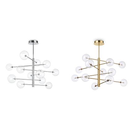 Ideal Lux - Reservskärm för ljuskrona och lampa EQUINOXE Ø 15 cm i klart glas