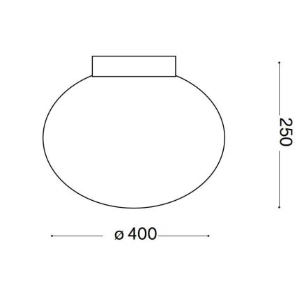 Ideal Lux - Taklampa CANDY 1xE27/42W/230V diameter 40 cm vit