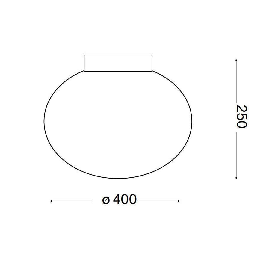 Ideal Lux - Taklampa CANDY 1xE27/42W/230V diameter 40 cm vit