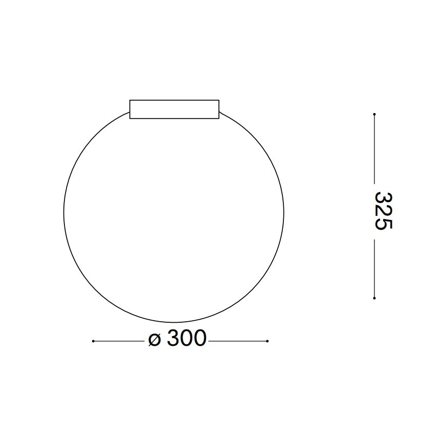 Ideal Lux - Taklampa CARTA 1xE27/25W/230V diameter 30 cm vit