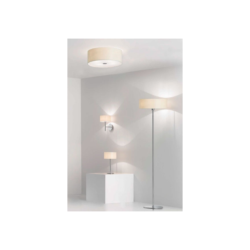 Ideal Lux - Taklampa WOODY 4xE27/60W/230V diameter 50 cm vit