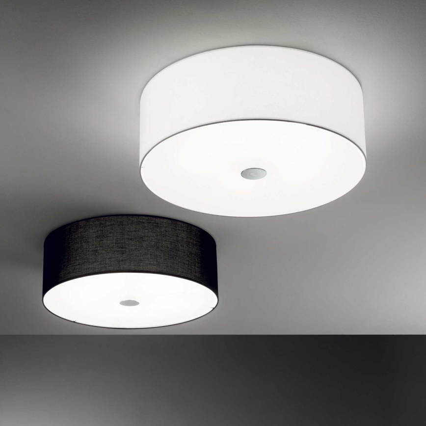 Ideal Lux - Taklampa WOODY 4xE27/60W/230V diameter 50 cm vit